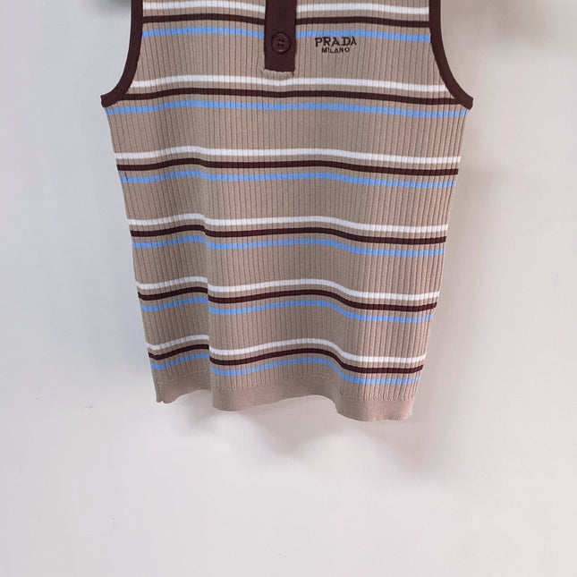 PRADA 26S SLEEVELESS POLO SHIRT STYLE 891