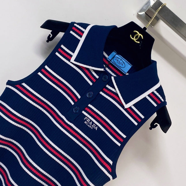 PRADA 26S SLEEVELESS POLO SHIRT STYLE 890