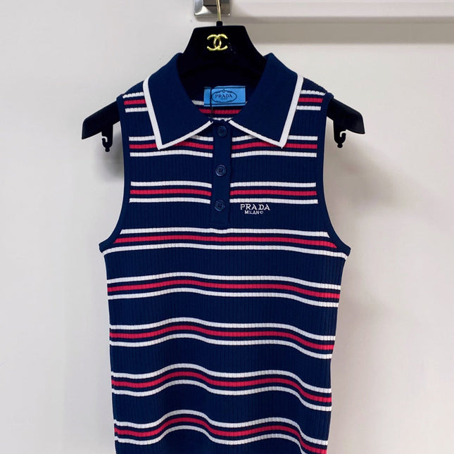 PRADA 26S SLEEVELESS POLO SHIRT STYLE 890