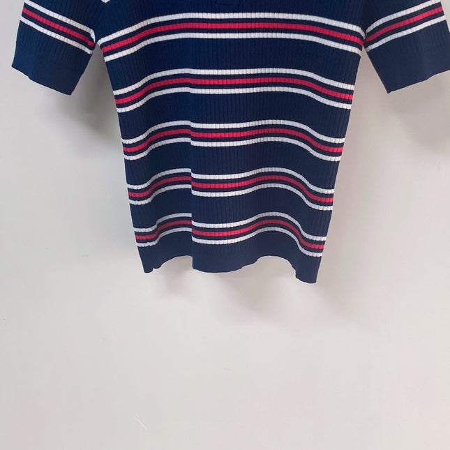PRADA 26S SHORT-SLEEVED KNIT POLO SHIRT STYLE 892