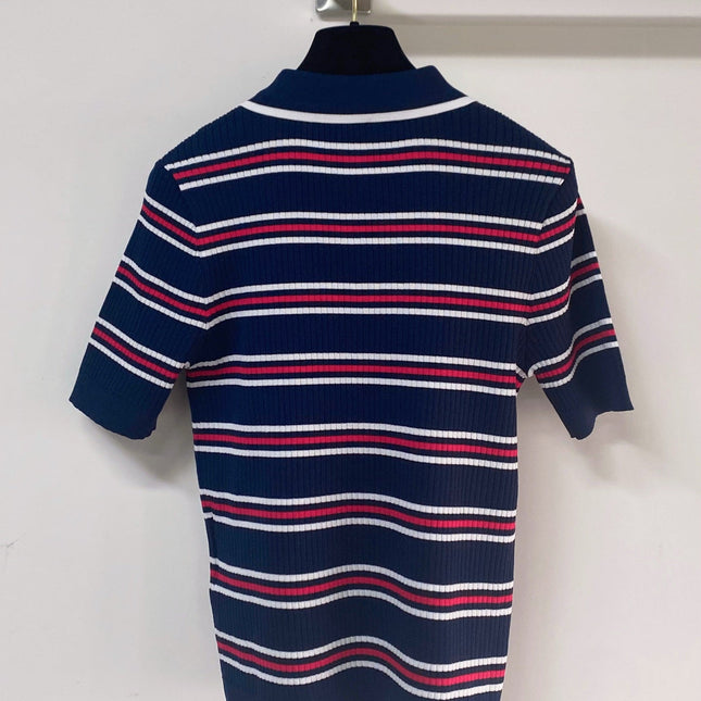 PRADA 26S SHORT-SLEEVED KNIT POLO SHIRT STYLE 892