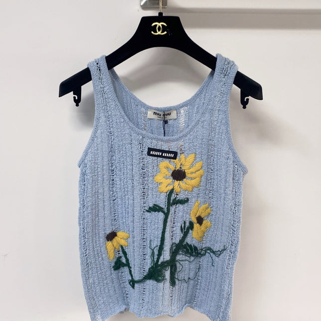 MIUMIU 26S SLEEVELESS SWEATER STYLE 1132