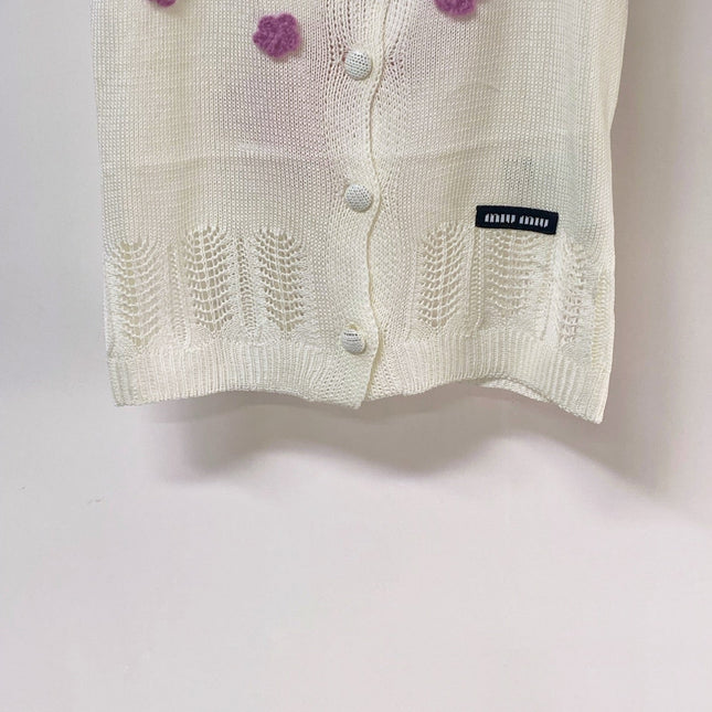 MIUMIU 26S SLEEVELESS SWEATER STYLE 1133