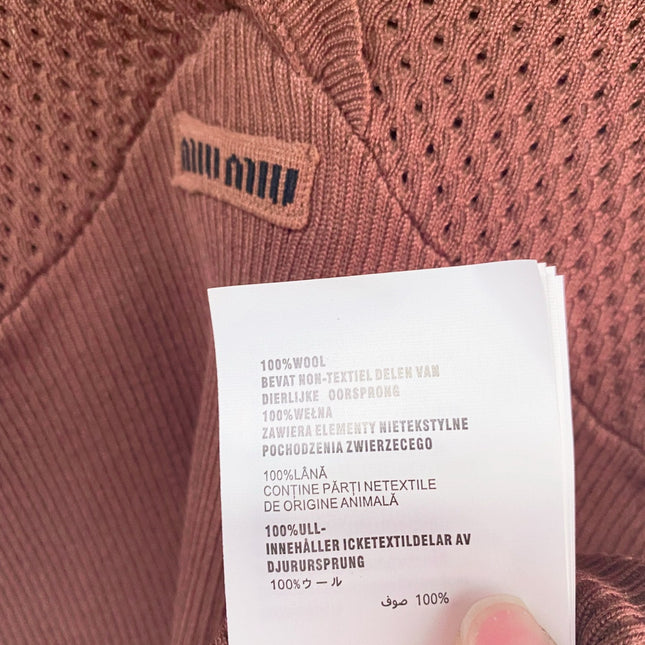 MIUMIU 26S SHORT-SLEEVED SWEATER STYLE 1141