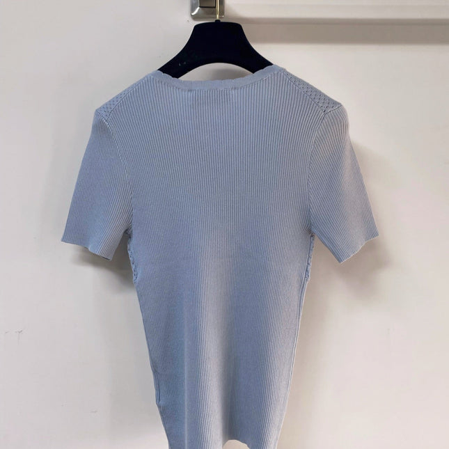 MIUMIU 26S SHORT-SLEEVED SWEATER STYLE 1140