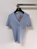MIUMIU 26S SHORT-SLEEVED SWEATER STYLE 1140