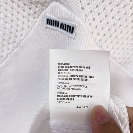 MIUMIU 26S SHORT-SLEEVED SWEATER STYLE 1139