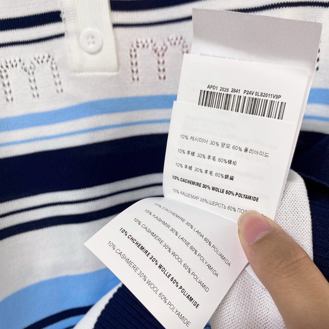 MIUMIU 26S SLEEVELESS KNIT POLO TOP STYLE 1125