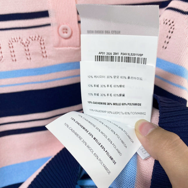 MIUMIU 26S SLEEVELESS KNIT POLO TOP STYLE 1124