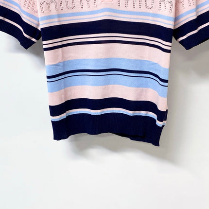 MIUMIU 26S SHORT-SLEEVED KNIT POLO SHIRT STYLE 1123