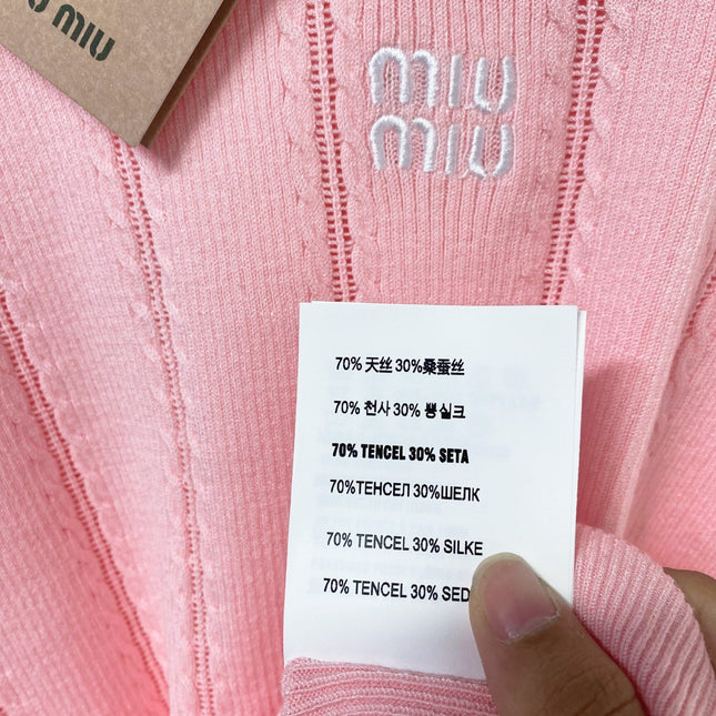MIUMIU 26S SHORT-SLEEVED SWEATER STYLE 1119