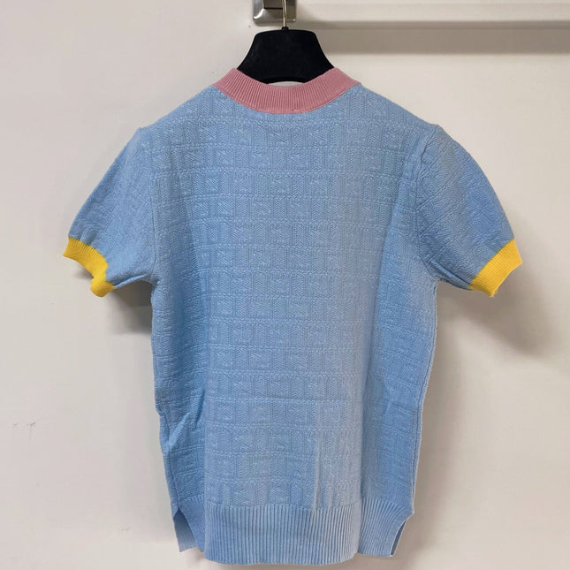 FENDI 26S SHORT SLEEVE KNIT TOP 008