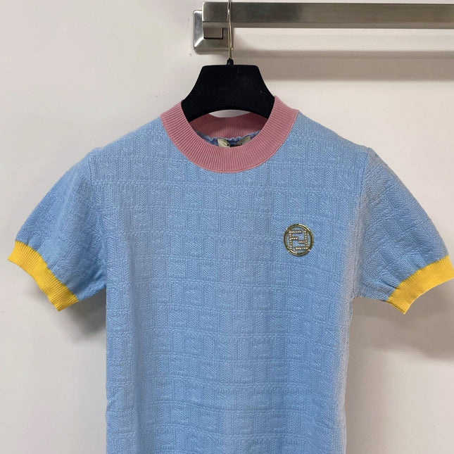 FENDI 26S SHORT SLEEVE KNIT TOP 008
