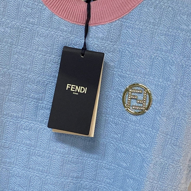 FENDI 26S SHORT SLEEVE KNIT TOP 008