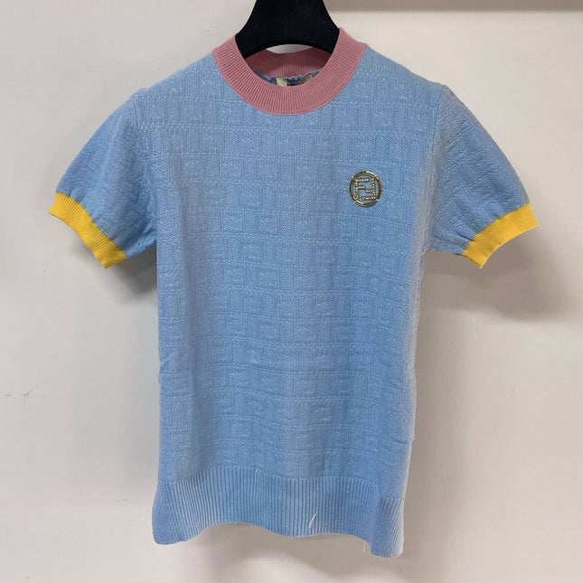 FENDI 26S SHORT SLEEVE KNIT TOP 008