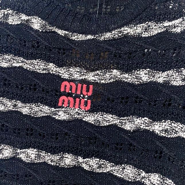MIUMIU 26S SHORT-SLEEVED SWEATER STYLE 1046