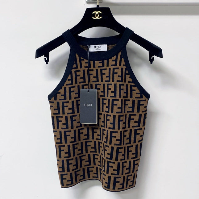 FENDI 26S SLEEVELESS KNIT TOP 449