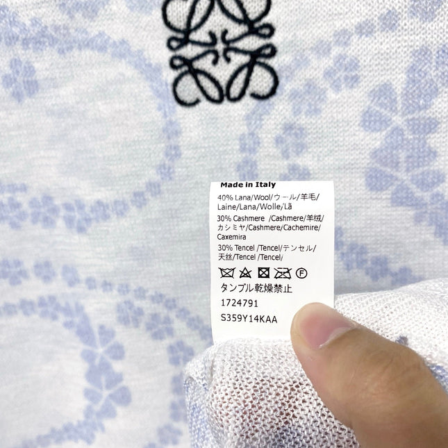 LOEWE 26S SHORT SLEEVE PRINTED KNIT TOP 519