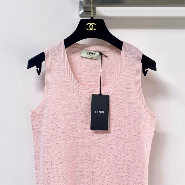 FENDI 26S SLEEVELESS KNIT TOP 440