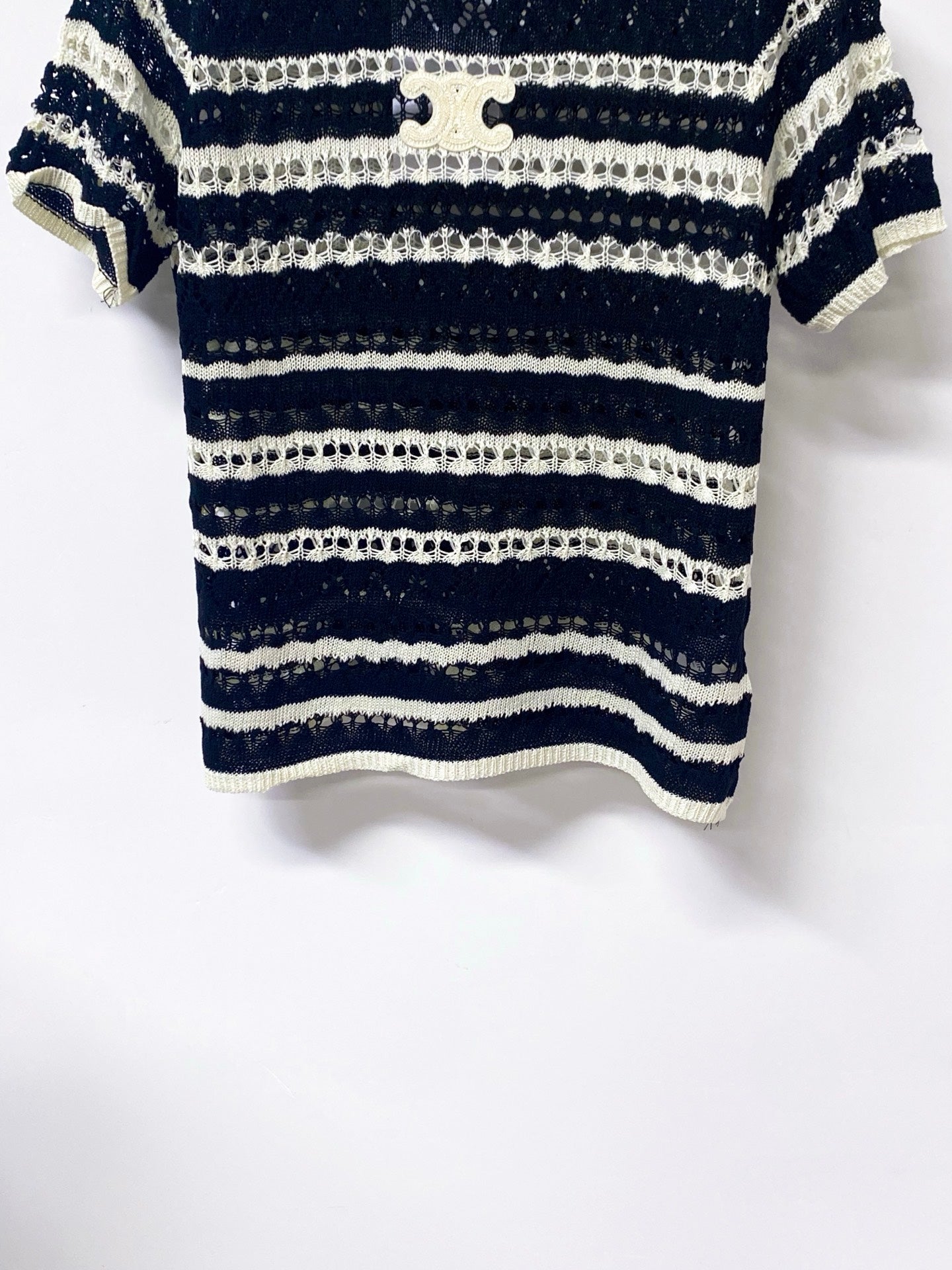 CELINE 26S SHORT-SLEEVE KNIT TOP 487
