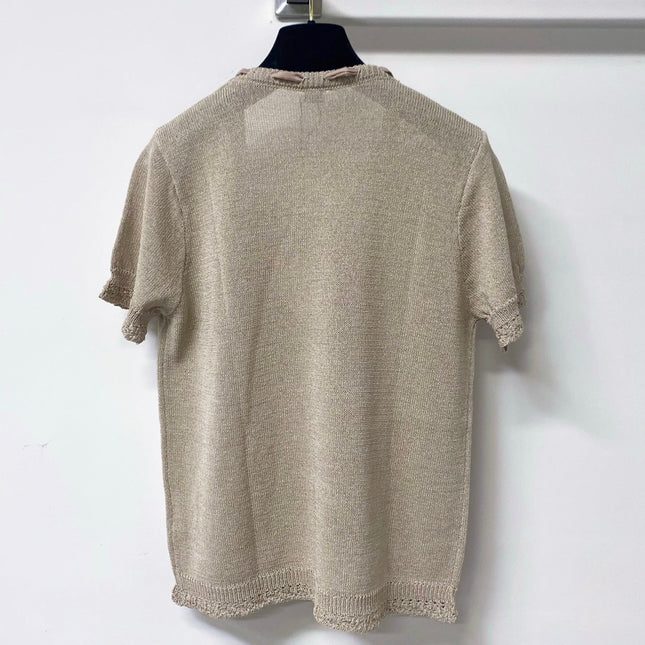 LOEWE 26S SHORT SLEEVE KNIT TOP 498