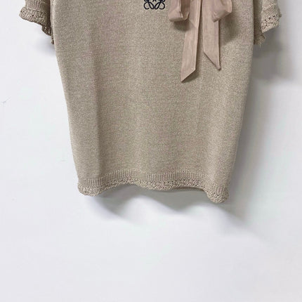 LOEWE 26S SHORT SLEEVE KNIT TOP 498