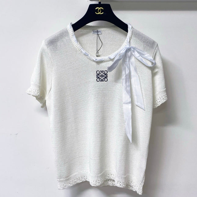 LOEWE 26S SHORT SLEEVE KNIT TOP 497