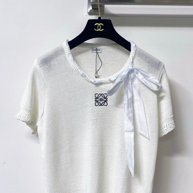 LOEWE 26S SHORT SLEEVE KNIT TOP 497