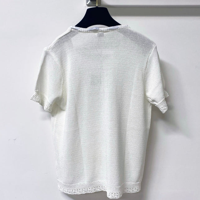 LOEWE 26S SHORT SLEEVE KNIT TOP 497