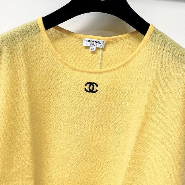 CHANEL 26S CROPPED SHORT-SLEEVED KNIT TOP STYLE 1224