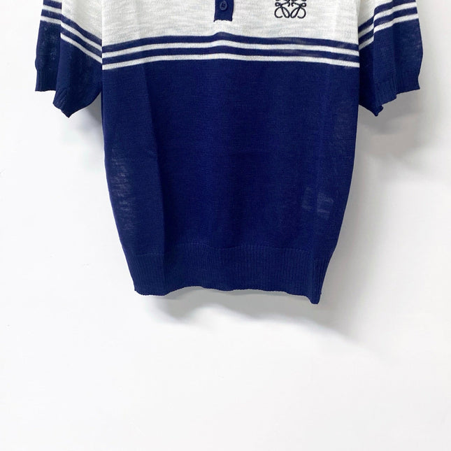 LOEWE 26S SHORT SLEEVE KNIT POLO TOP 494