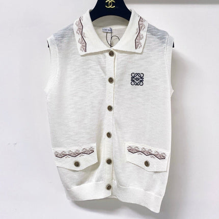 LOEWE 26S SLEEVELESS POLO SHIRT 399