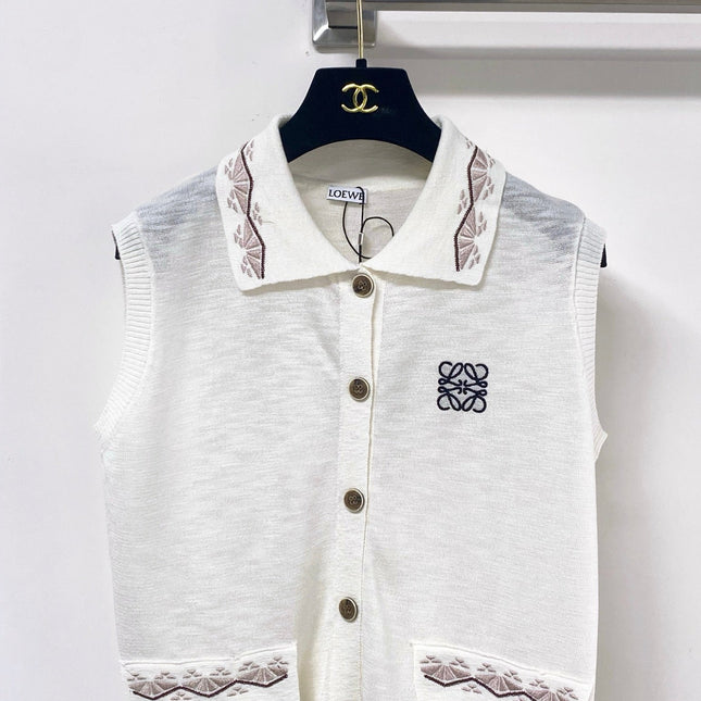 LOEWE 26S SLEEVELESS POLO SHIRT 399
