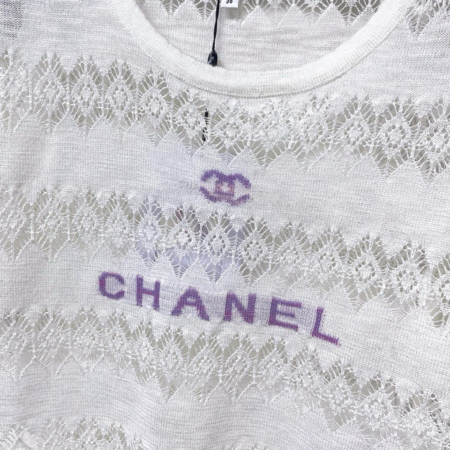 CHANEL 26S SHORT-SLEEVED KNIT SHIRT STYLE 1205