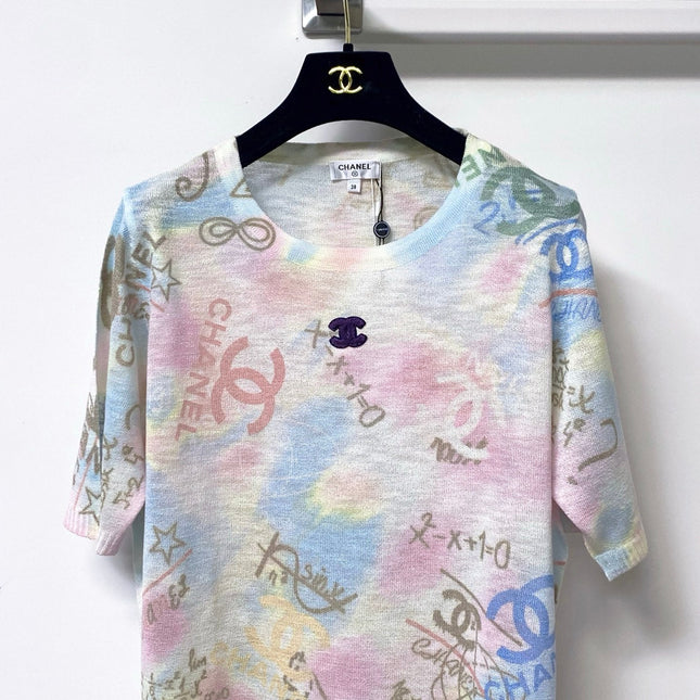 CHANEL 26S SHORT-SLEEVED KNIT SHIRT STYLE 1206