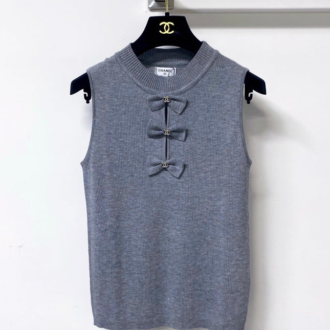 CHANEL 26S KNIT SLEEVELESS TOP STYLE 1208