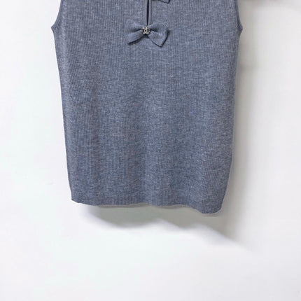 CHANEL 26S KNIT SLEEVELESS TOP STYLE 1208