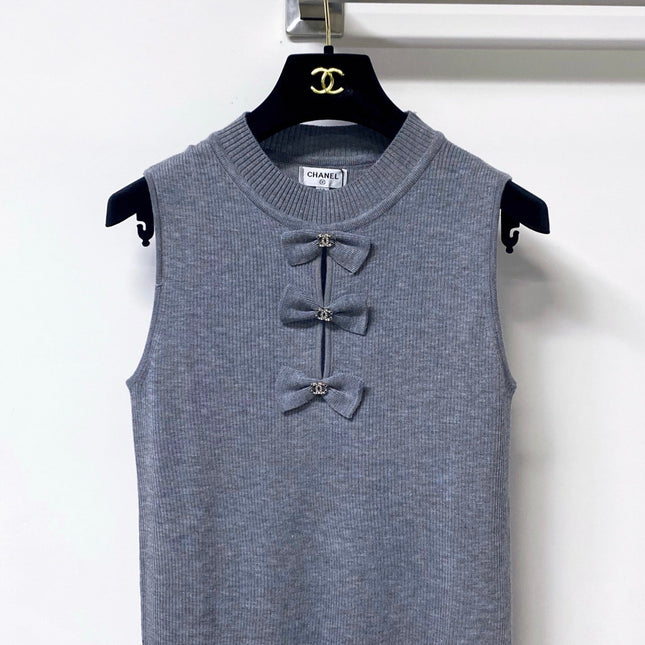 CHANEL 26S KNIT SLEEVELESS TOP STYLE 1208