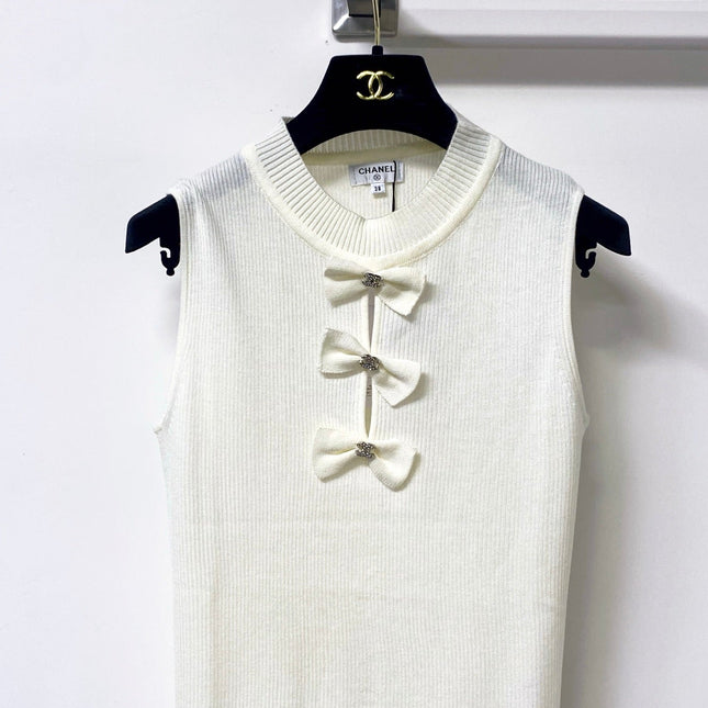 CHANEL 26S KNIT SLEEVELESS TOP STYLE 1207