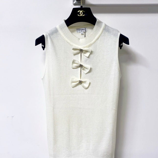 CHANEL 26S KNIT SLEEVELESS TOP STYLE 1207