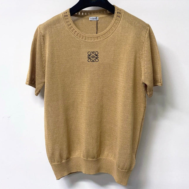 LOEWE 26S SHORT SLEEVE KNIT SWEATER 336