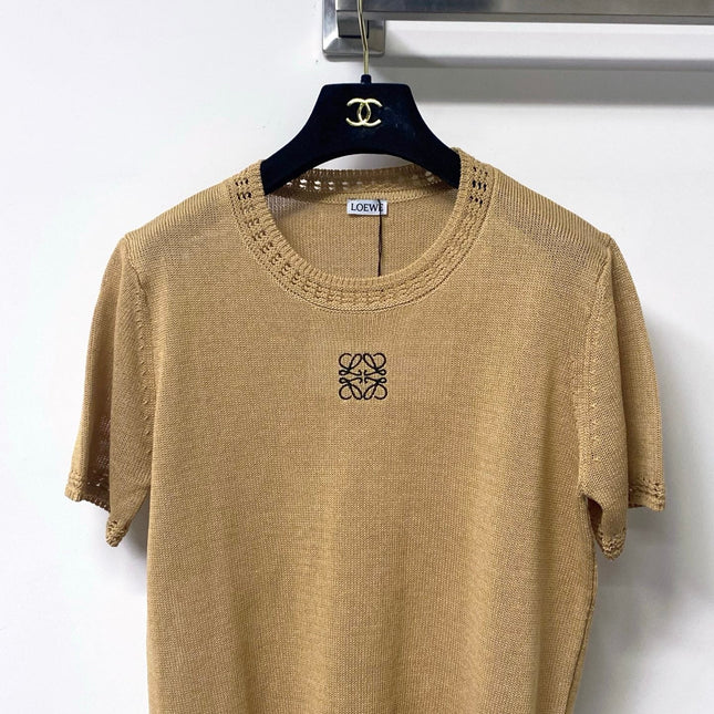 LOEWE 26S SHORT SLEEVE KNIT SWEATER 336