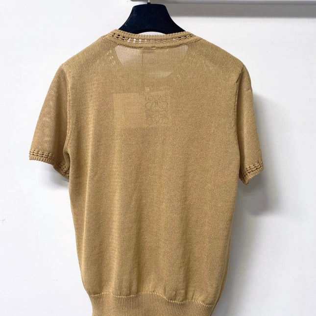 LOEWE 26S SHORT SLEEVE KNIT SWEATER 336