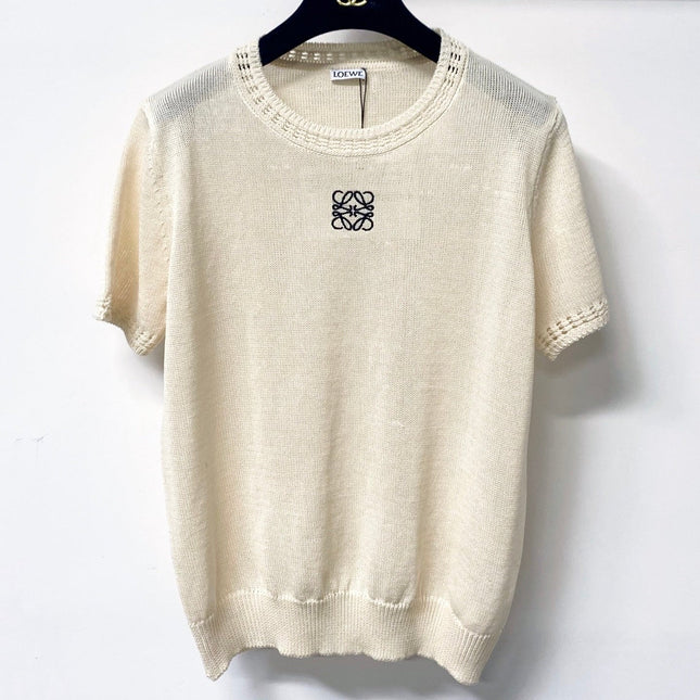 LOEWE 26S SHORT SLEEVE KNIT SWEATER 335