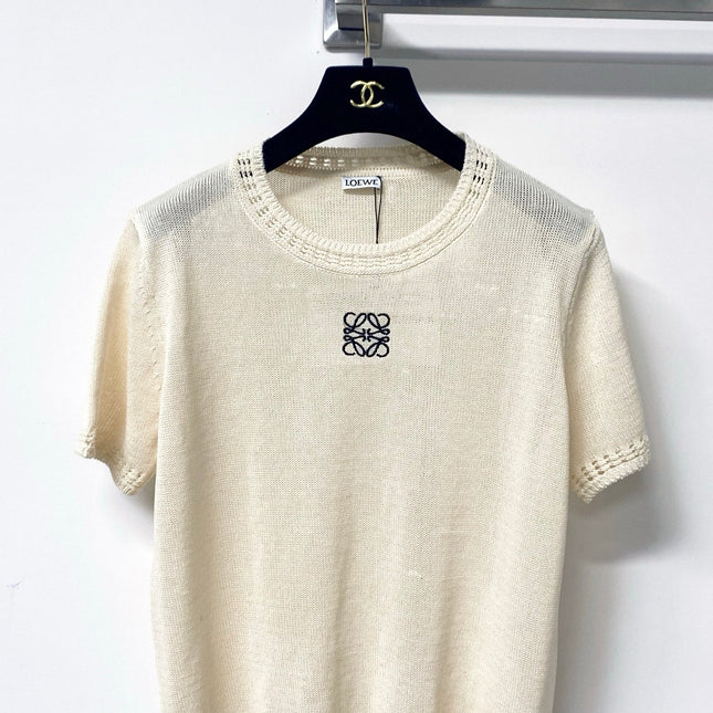 LOEWE 26S SHORT SLEEVE KNIT SWEATER 335