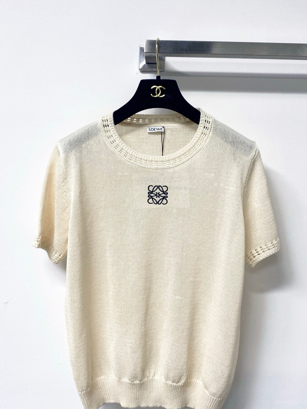 LOEWE 26S SHORT SLEEVE KNIT SWEATER 335