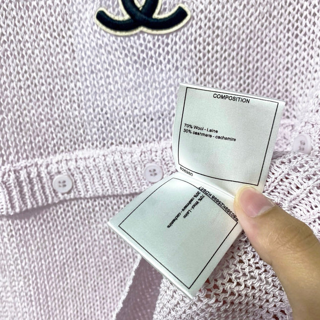 CHANEL 26S SHORT-SLEEVED KNIT SHIRT STYLE 1180