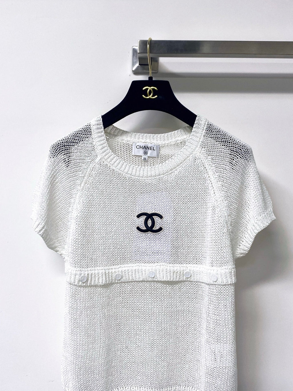 CHANEL 26S SHORT-SLEEVED KNIT SHIRT STYLE 1179