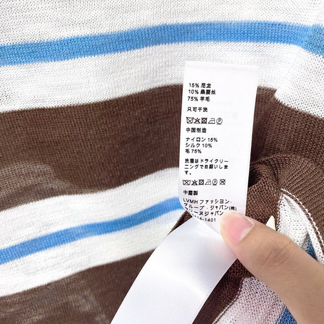 CELINE 26S STRIPED SLEEVELESS POLO SHIRT 481