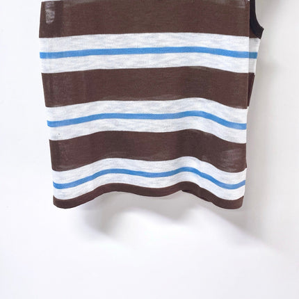 CELINE 26S STRIPED KNIT POLO TOP 327
